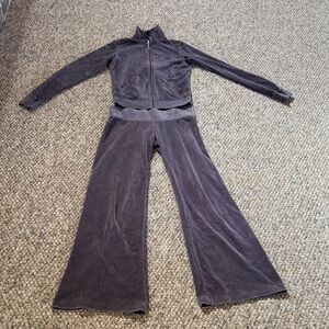 Vintage Juicy Couture velour set good condition pants P jacket M